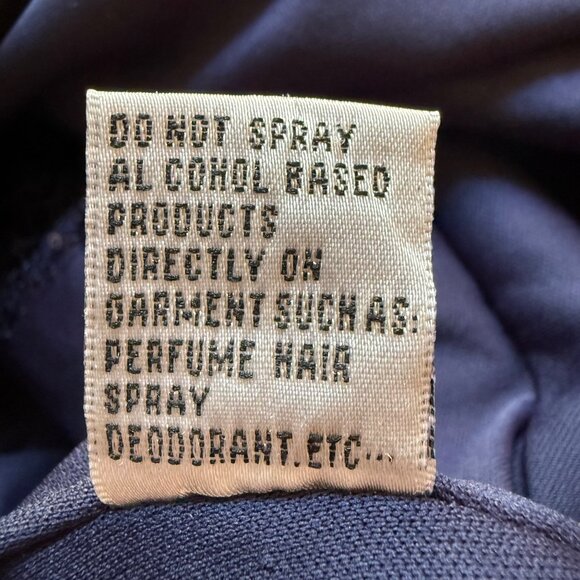 Ieena For Mac Duggal Size 16 Navy Sequin Long Sleeve Cocktail Faux Wrap Dress - Picture 12 of 16